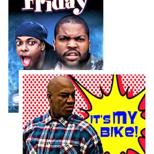 FRIDAY Movie Refrigerator Magnets Gift Chris Tucker Ice Cube Home Bar Beer Fridge Man Cave Bachelor Media Room Decor