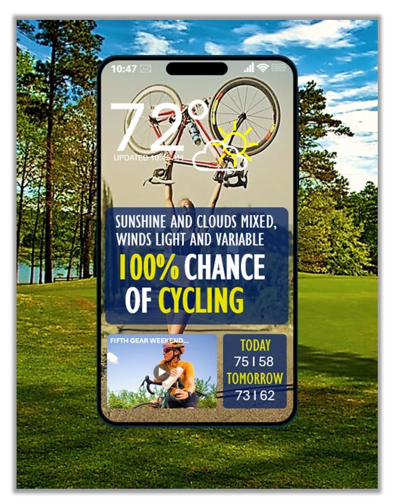 Cycling Bicycle Bike Gift Weather Forecast Dictionary Definition