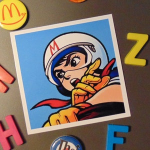 Speed Racer Retro Vintage Pop Art Comic Book Japanese Manga Wall Art