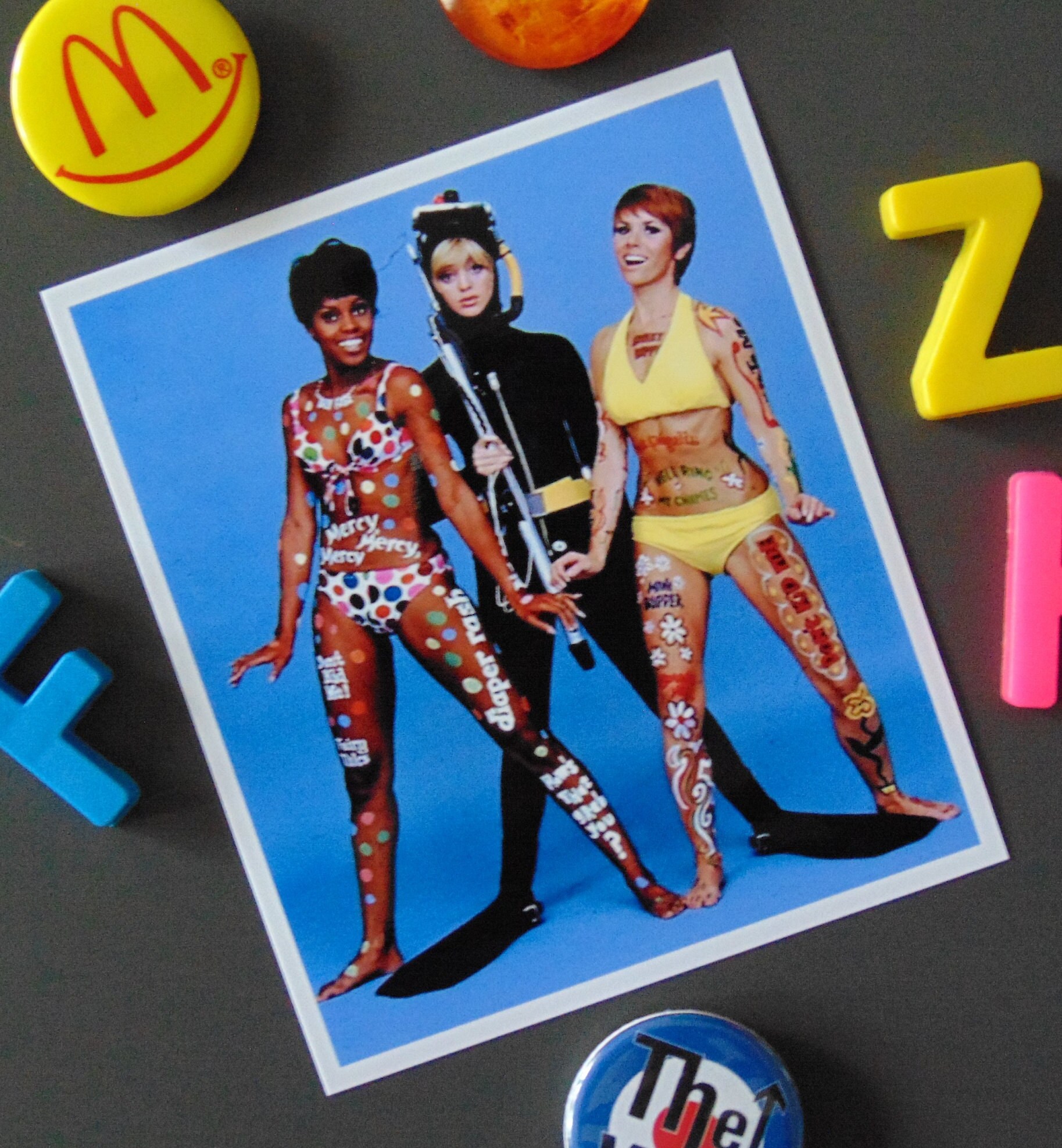 LAUGH IN TV Show Large Fridge Goldie Hawn Judy Carne Etsy