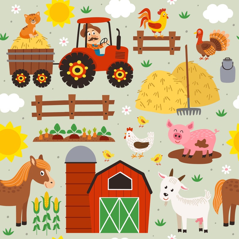 barfuss® Sitzerhöhung Bauernhofleben für Kinder ab ca. 3 Jahre Bild 2