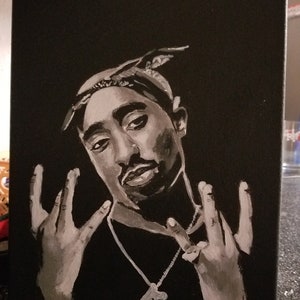 2PAC, painting,  Tupac Shakur,  acrylic painting,  small paintings