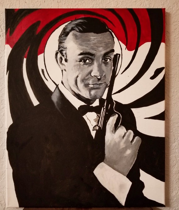 SIZE: 16/" x 16/" JAMES BOND SEAN CONNERY FRAMED ART PRINT POSTER