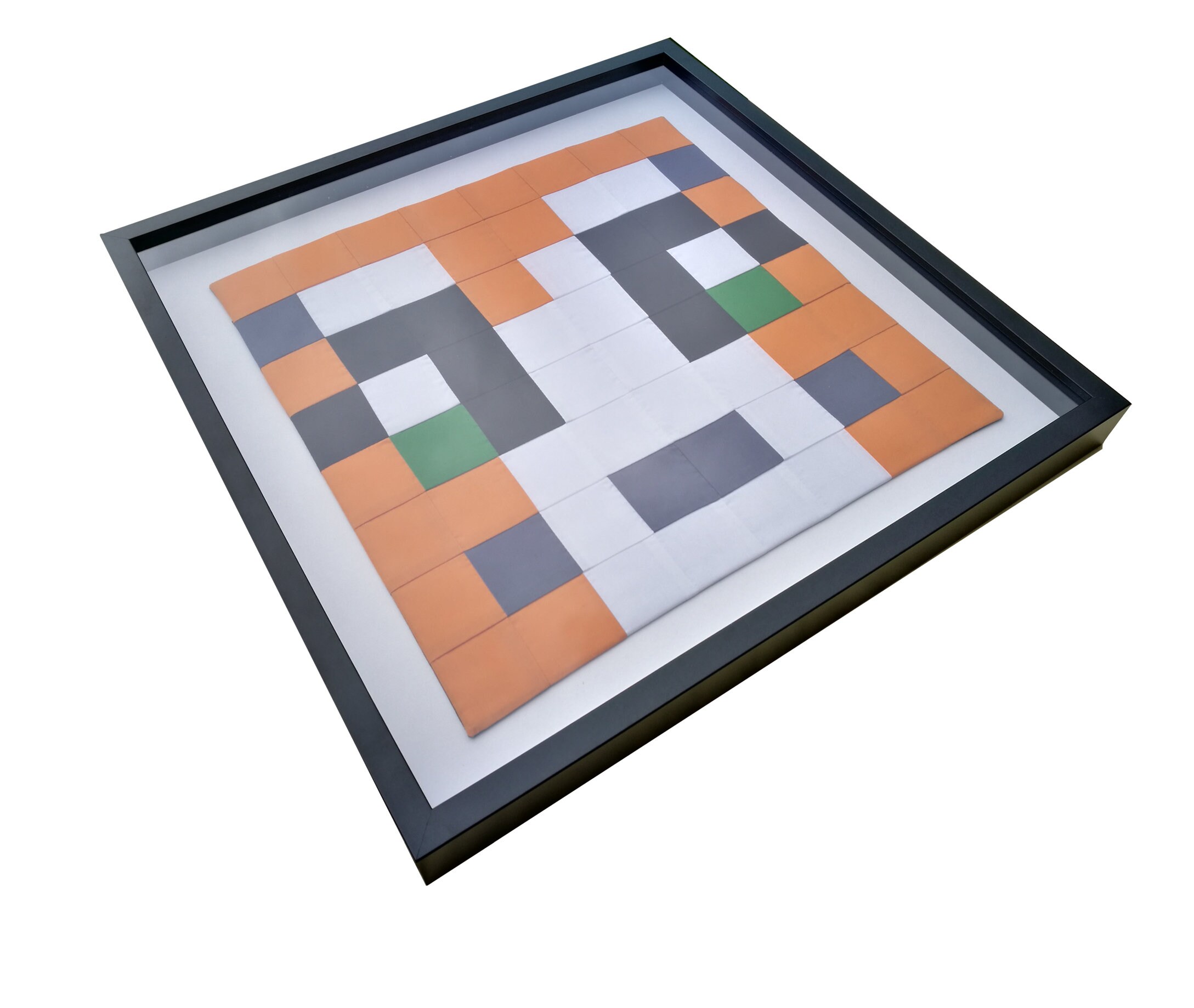 Stampy Minecraft Wall Art 64 Squares Sewn And Displayed In Etsy