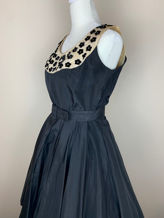 1950s Mad Men Cocktail Dress || 50s Little Black … - image 10