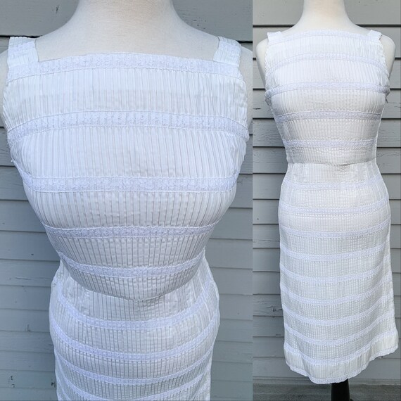Mid-century Crimped Sun Dress || 1950s Summer Dres