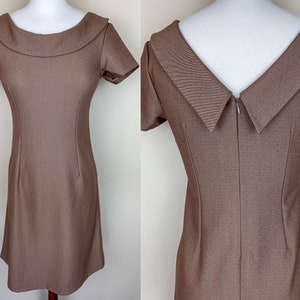 1960s Mod Day Dress || 60s Cocoa Mod Dress