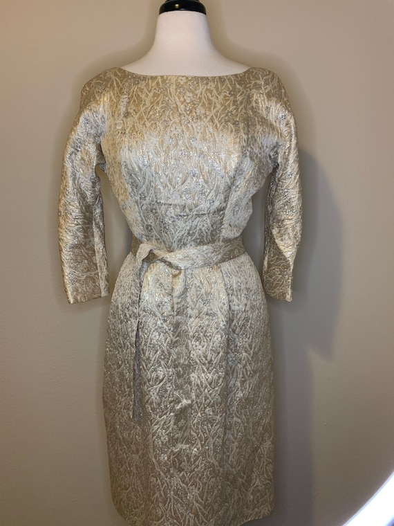 1950s Suzy Perette Brocade Dress