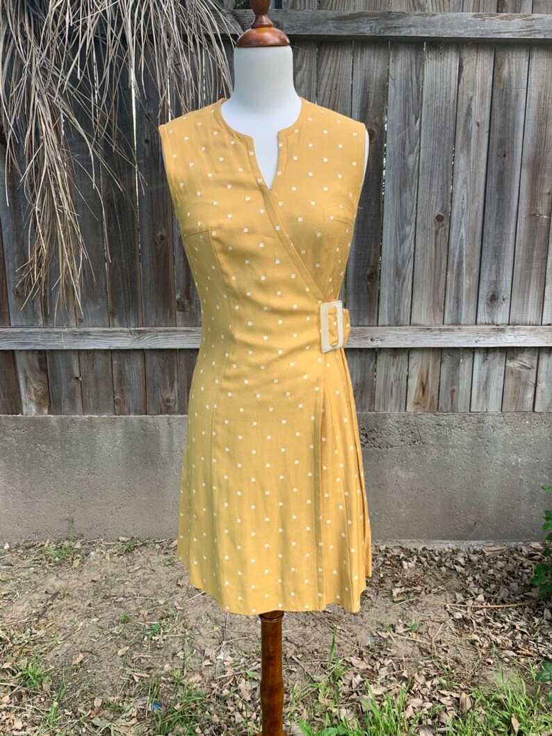1960s Leon Cutler Mod Dress || Polka Dot 60s Dress