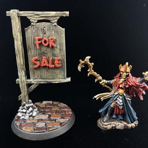 Lich / Necromancer, 28-32mm, painted.