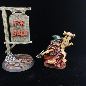 Wizard/Sorcerer, miniature 28-32mm, painted.
