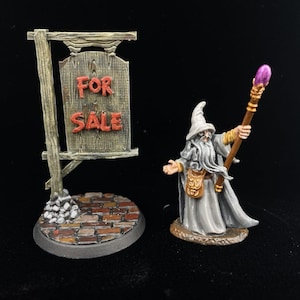 Wizard / Sorcerer, miniature 28-32mm, painted.