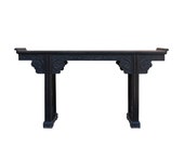 Chinese Brown Huali Rosewood Point Edge Relief Carving Altar Table cs4630E