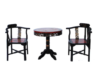 Chinese Handmade Black Top Single Seat Stool cs1131E
