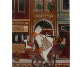 Chinese Porcelain Chef Wall Hanging Art cs260E