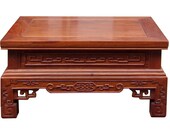 Chinese Handmade Yellow Rosewood Low Kang Table Stand cs3139S