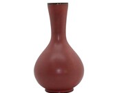 Chinese Oriental Ceramic Round Shape Crackle Pattern Pink Vase cs4860E