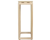Chinese Handmade Natural Wood Tone Square Side Table Plant Stand cs4942E