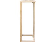 Chinese Handmade Natural Wood Tone Square Side Table Plant Stand cs4946AE