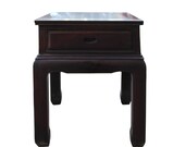 Chinese Oriental Brownish Rosewood Tea Side End Table Nightstand cs4844E