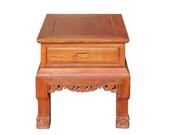 Chinese Oriental Huali Rosewood Plain Side Tea Table Stand cs4595E
