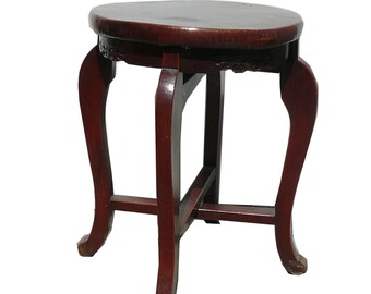 Chinese Handmade Black Top Single Seat Stool cs1131E