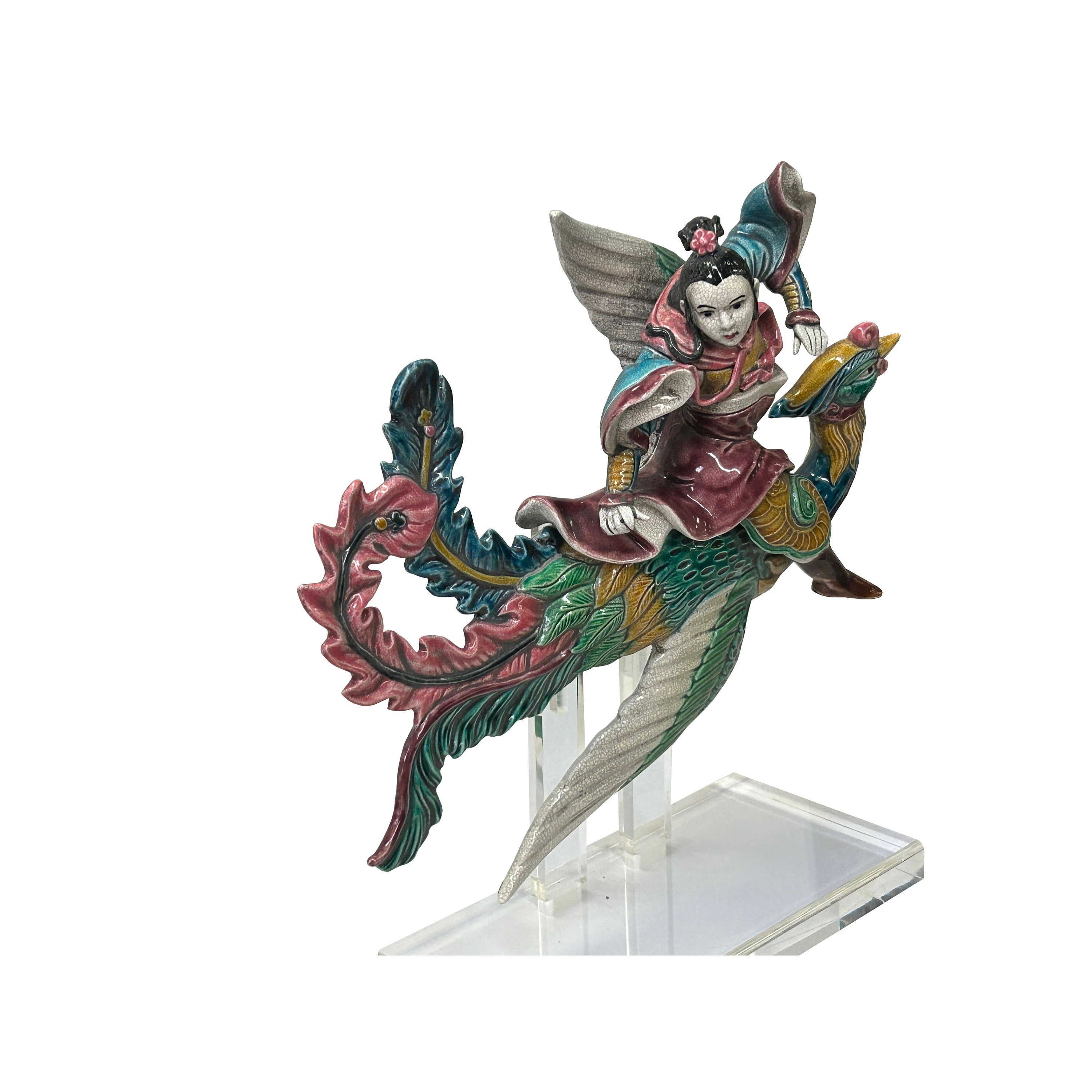 絵画 flk040098 2023年7月製作＊】風神（F3号） 風神雷神 現代アート