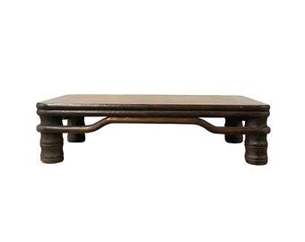 Simple Oriental Carved Legs Rectangular Display Table Stand ws1398E