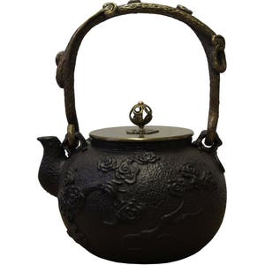 Handmade Quality Asian Heavy Cast Iron Teapot Display cs3368E image 7