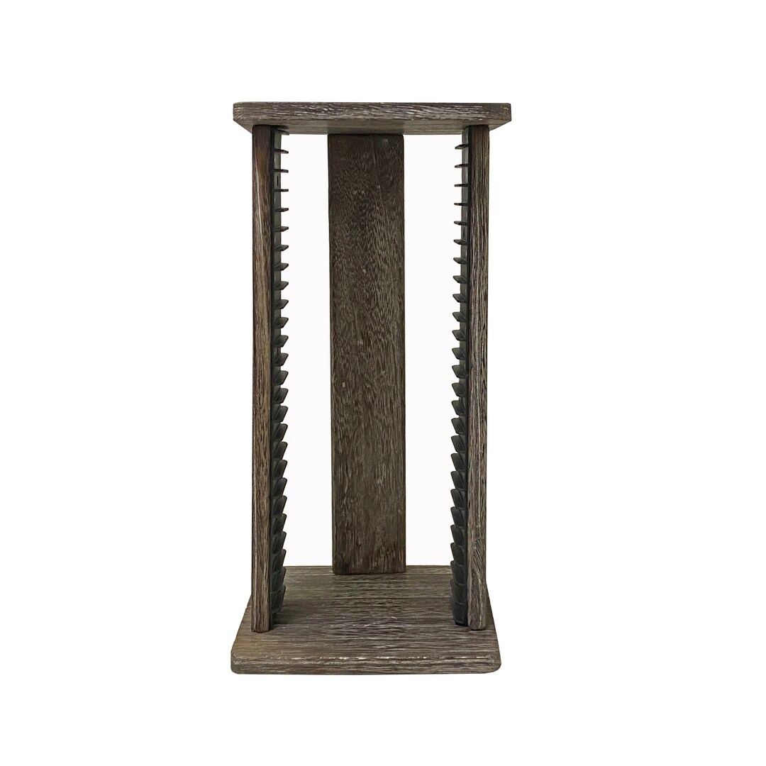 Mustering Rack Menge 10 Graue CD DVD CD DVD Display Stand Rack Tannenholz Muster ...
