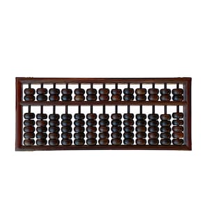 Chinese Huali Rosewood Abacus Fengshui Paperweight Display ws2481E