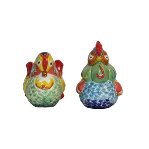Chinese Ceramic Traditional Pair of Mandarin Duck Figures cs5451E