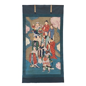 Large Chinese Canvas Art of Characters of Investiture of the Gods cs7162E