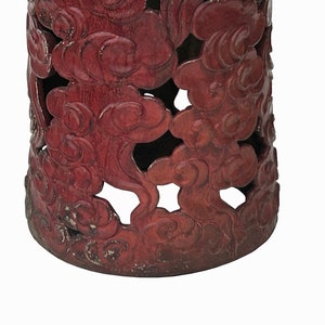 Soporte de exhibición de mesa de pedestal alto, redondo, con desplazamiento de nube roja, ladrillo de cerámica, ws3528E imagen 7