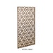 Rectangular Raw Plain Wood Flower Geometric Pattern Wall Panel Ws1962e ...