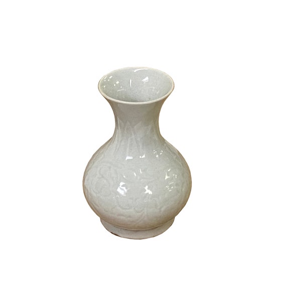 中国陶磁器 ライトホワイト 淡青磁釉下敷き 花瓶 ws3170E - Etsy 日本
