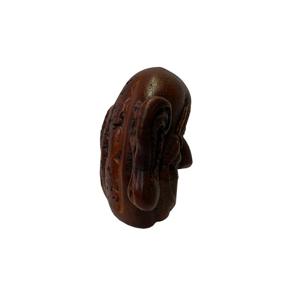 Chinese Natural Bamboo Carved Happy Man Face Display ws3254S Chinese Natural Bamboo Carved Happy Man Face Display ws3254S