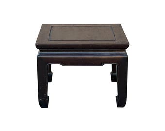 Oriental Black Lacquer Tall Moon Face 6 Drawers Slim Foyer