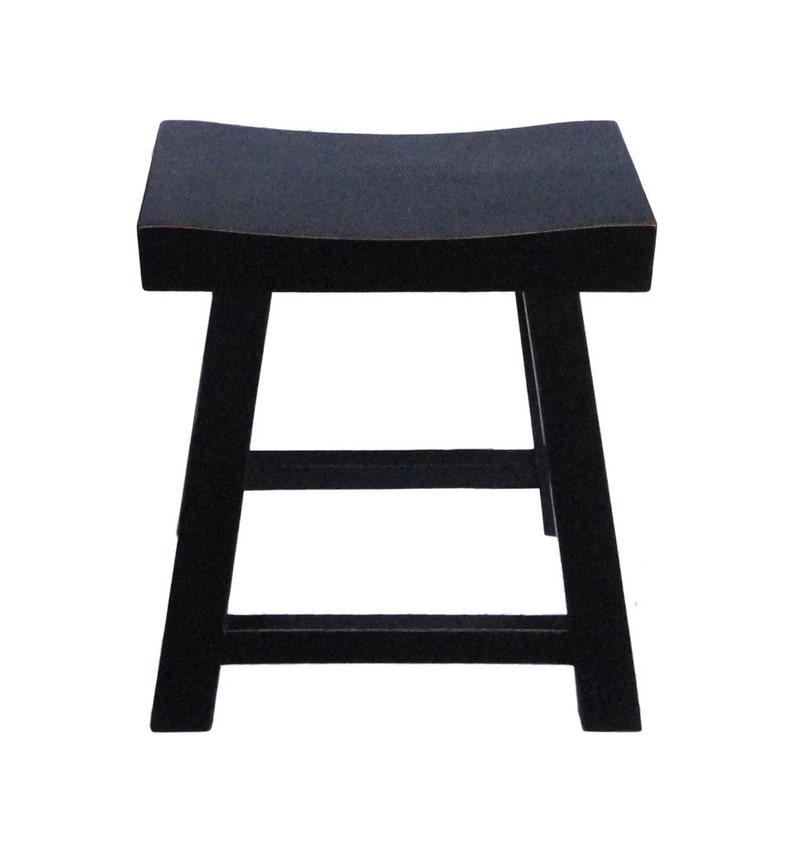 Chinese Handmade Black Top Single Seat Stool cs1131E