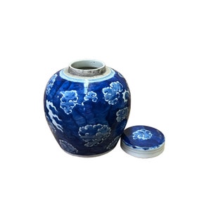 Chinese Hand-paint Dragon Cloud Blue White Porcelain Ginger Jar ws2820E image 3