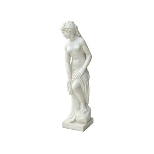 48 White Marble Hand-carved Bathing Venus Aphrodite Statue Sculpture ws3749E image 8