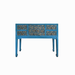 acs7698-blue-golden-flower-slim-foyer-side-table