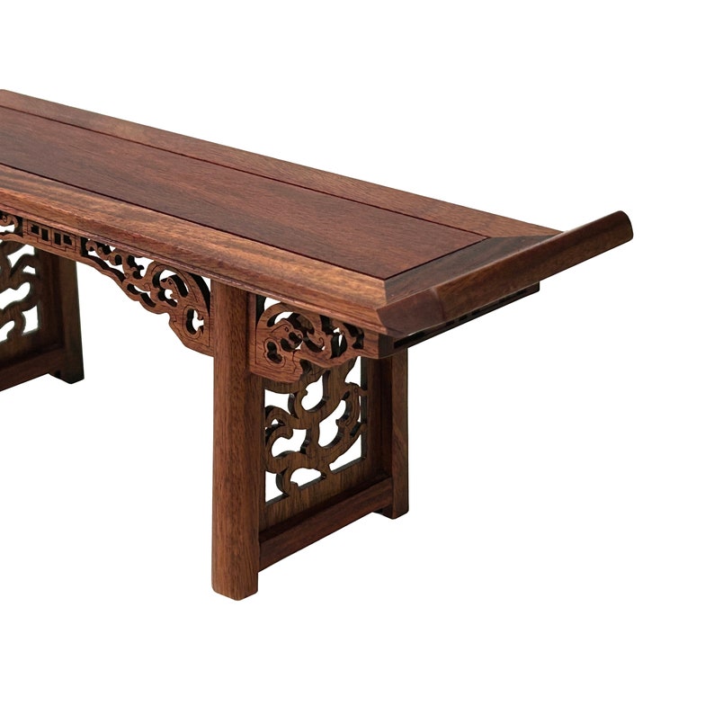 Chinese Rosewood Handmade Miniature Altar Table Display Decor Art ws3744E image 5