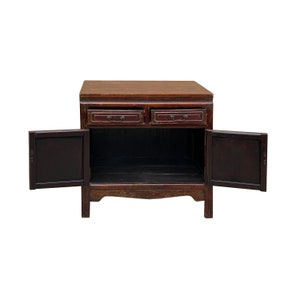Vintage Chinese Carving Brown Drawers Side Table Credenza Cabinet cs7801E Bild 2