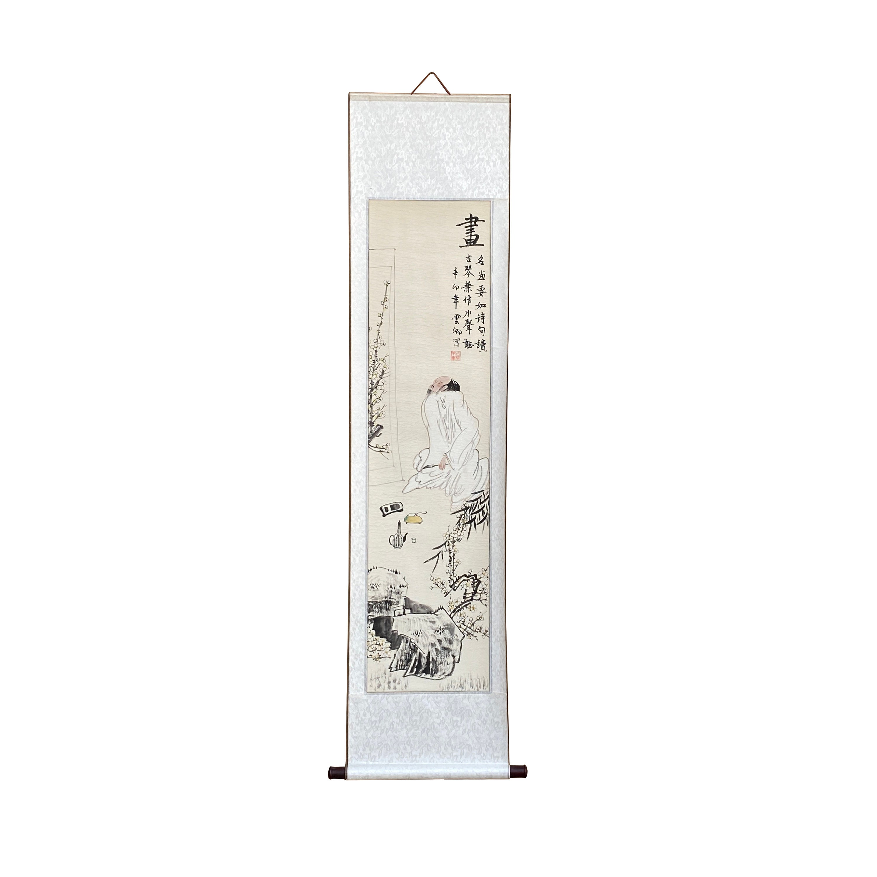 中国書道学者テーマの巻物絵画壁アート ws2128E - Etsy 日本