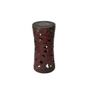 Soporte de exhibición de mesa de pedestal alto, redondo, con desplazamiento de nube roja, ladrillo de cerámica, ws3528E imagen 2