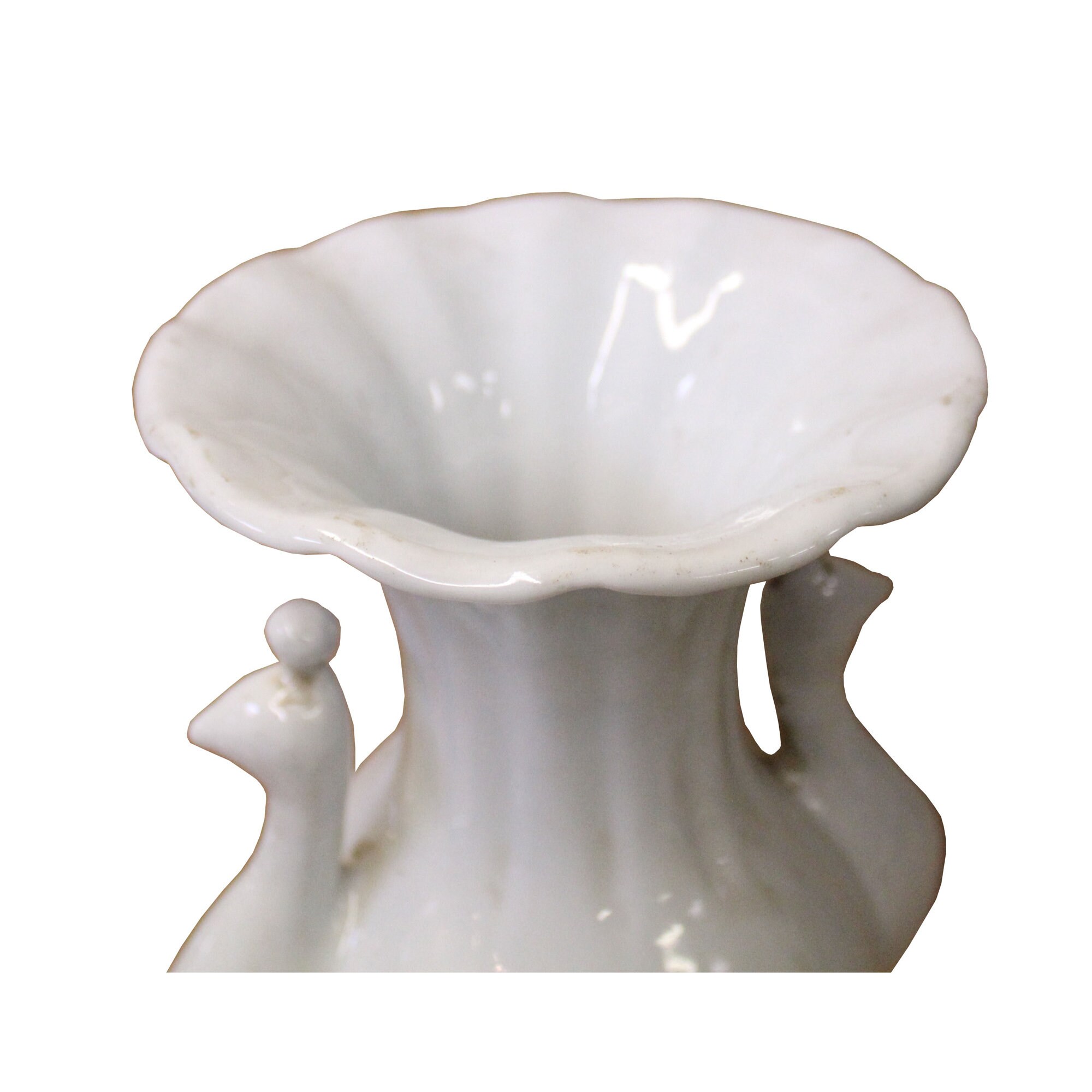 中国東洋陶器オフホワイトライトクリーム鳥頭花瓶 cs4324E - Etsy 日本