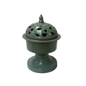 Ru Ware Celadon Green Crackle Ceramic Incense Holder Display ws1420E image 1