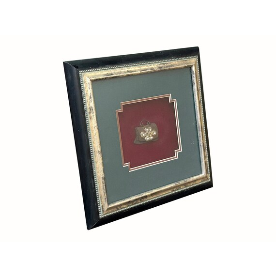 Vintage Oriental Flint Pouch Infinite Knot Display With Frame Wall Art ws4255S Vintage Oriental Flint Pouch Infinite Knot Display With Frame Wall Art ws4255S