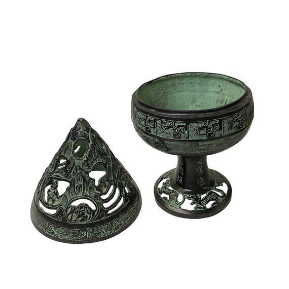 中国東洋グリーンブロンズウェアホームデコレーションディスプレイ